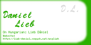 daniel lieb business card